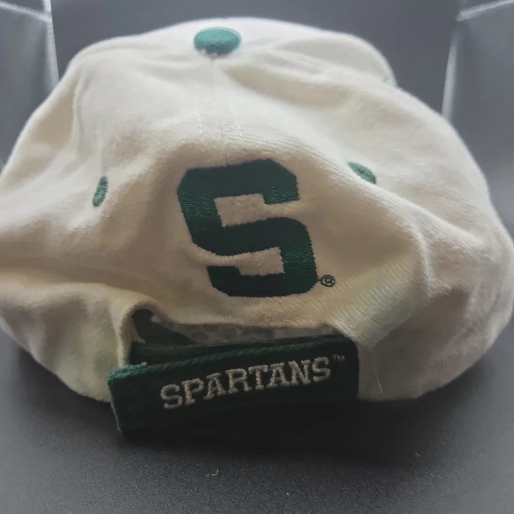 Donegal Bay Michigan State Spartans NCAA Baseball Hat Adult White Green Vintage
